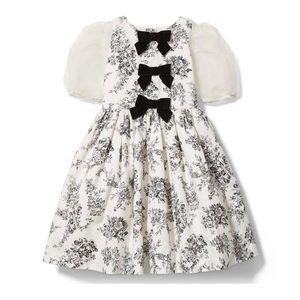Janie and Jack Floral Toile Bow Dress